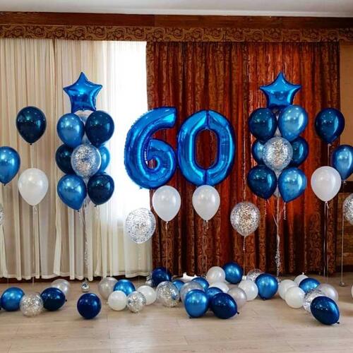 Оформление зала на юбилей 60 лет